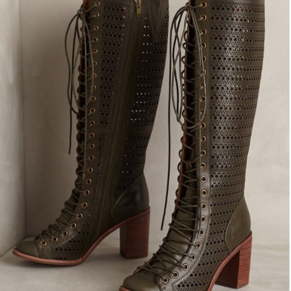 Jeffrey Campbell Shoes - Jeffrey Campbell Rilla Boots in Moss Green